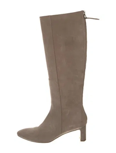 Pre-owned Aeyde Suede Boots In Neutral