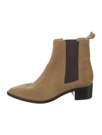 Pre-owned Aeyde Suede Chelsea Boots In Brown