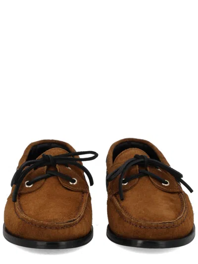 Aeyde Suede Loafer In Brown