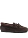 Aeyde Suede Loafers In Brown