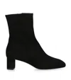 Aeyde Suede Millie Ankle Boots 45 In Black