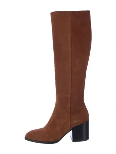 Pre-owned Aeyde Suede Riding Boots In Brown