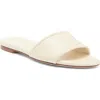 Aeyde Women's Sumi Round Toe Slide Sandals In Creamy