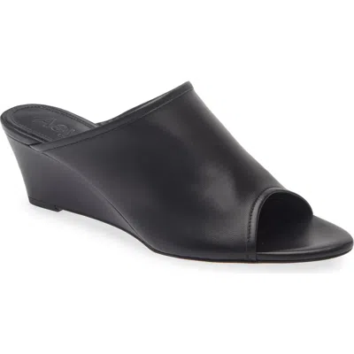 Aeyde Suzanne Wedge Sandal In Black