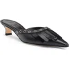 Aeyde Tania Kiltie Fringe Mule In Black