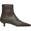 Aeyde Taupe Sofie Leather Ankle Boots In Multi