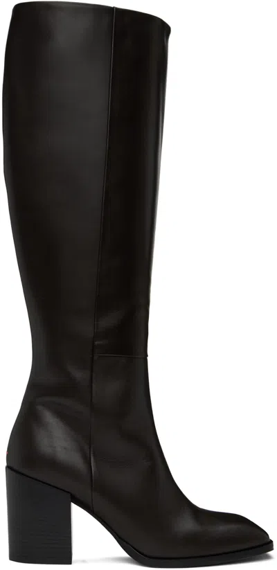 Aeyde Teresa Knee-high Boots In Black