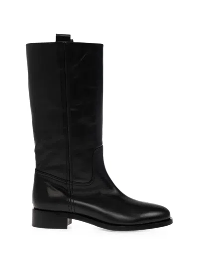Aeyde Theo Knee-high Leather Boots In Multi