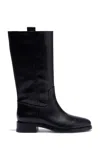 Aeyde Theo Leather Boots In Black