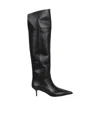 Aeyde Zsazsa 55 Over-the-knee Suede Boots In Black