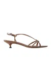 Aeyde Thin Strap High-heel Sandals In Brown