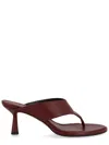 Aeyde Neutrals Refined Flared Heel Thong Sandals In Multi