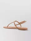 Aeyde Thong Sandals With Leather Sole And Upper