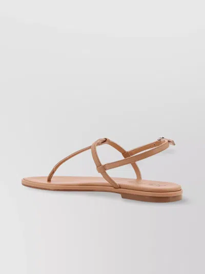 Aeyde Thong Sandals With Leather Sole And Upper