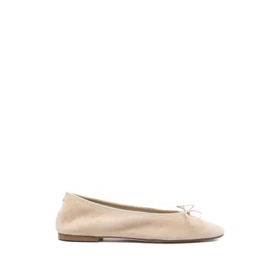 Aeyde Tie-detail Ballet Flats In Neutral