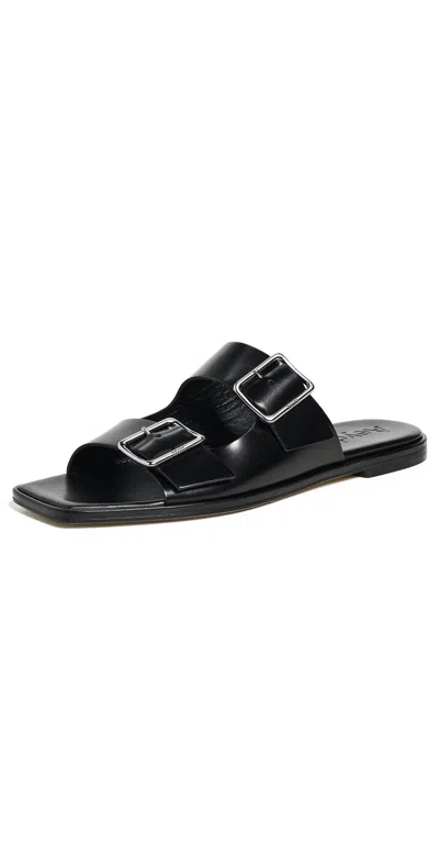 AEYDE TONYA CALF LEATHER BLACK SANDALS BLACK