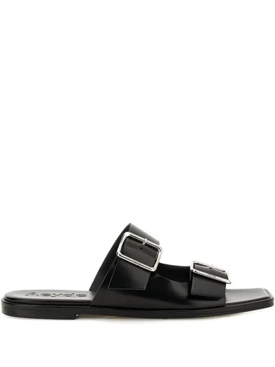 Aeyde Tonya Double-buckle Leather Sandals