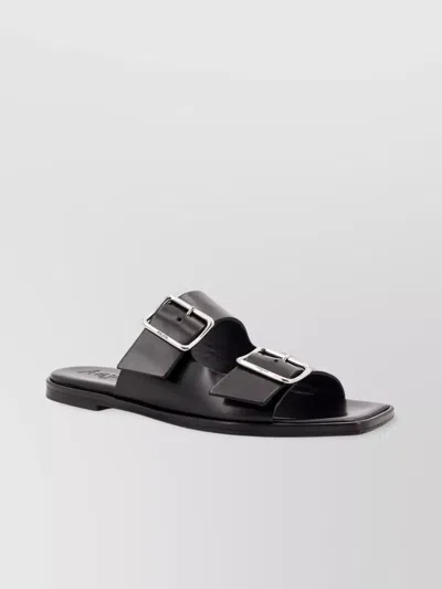 AEYDE TONYA LEATHER DOUBLE STRAP SANDALS