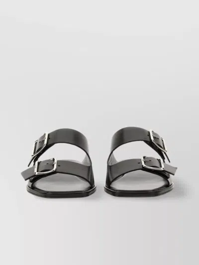 AEYDE "TONYA" OPEN TOE FLAT SOLE SANDALS