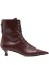 Aeyde Trixi Calf Leather Port Shoes In Red