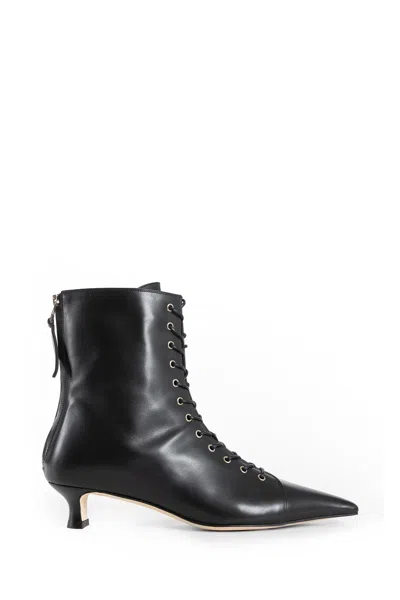 Aeyde Trixi Lace-up Boots In Black