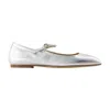 Aeyde Aline Babies Metallic Ballerina Shoes In Multi