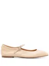 Aeyde Uma Leather Mary Jane Ballet Flats In Neutrals
