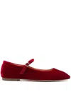 Aeyde Uma Ballet Flats In Rot