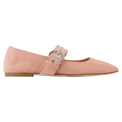 AEYDE UMA EYELET BALLERINAS - AEYDE - SILK - PINK