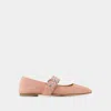 Aeyde Uma Eyelet-buckle Ballet Flats