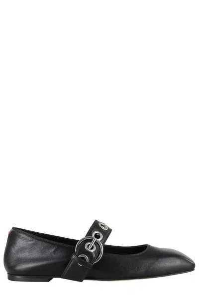 Aeyde Uma Eyelet Nappa Leather Black