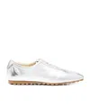Aeyde Uma Laminated Leather Sneakers In Multi