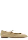 Aeyde Logo Ballet Shoes In Beige