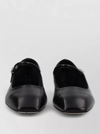 Aeyde Uma Mary Jane Ballerina Flat Shoe In Black