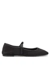 Aeyde Brown Ponyhair Ballerinas In Black