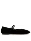 Aeyde "uma" Mary Jane Ballets Flat In Black