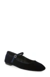 Aeyde Mary Jane Shoes With Flat Soles In Blue