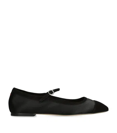 Aeyde Mary Jane Shoes With Flat Soles In Black