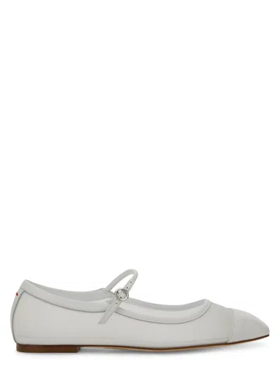 Aeyde Uma Mary-jane Flats In White