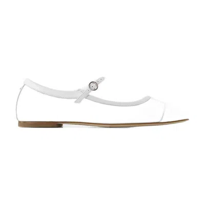 Aeyde Uma Mesh Ballerinas In White