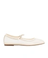 Aeyde Uma Mesh Ballet Flats In White
