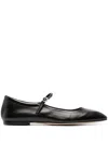 Aeyde Uma Nappa Leather Ballerinas In Black
