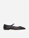 Aeyde Sleek Nappa Leather Flats For Women In Black