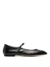 Aeyde Uma Nappa Leather Ballet Flats In Black