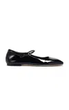 Aeyde Uma Nappa Leather Ballet Flats In Black
