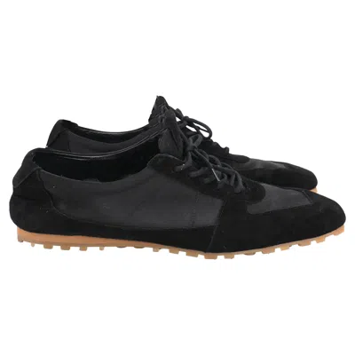 Pre-owned Aeyde Uma Slim Sneakers In Black Suede