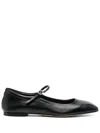 Aeyde Maryjane Leather Ballerina Shoes In Black