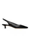 Aeyde Valerie Pointed Low Heels In Black