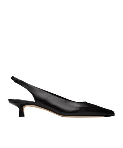 Aeyde Valerie Pointed Low Heels In Black