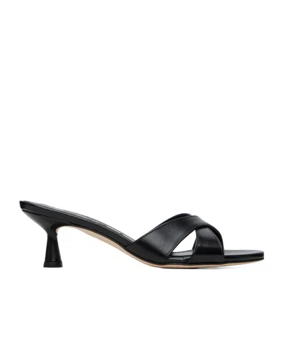 Aeyde Vero Leather High-heeled Sandals In Black